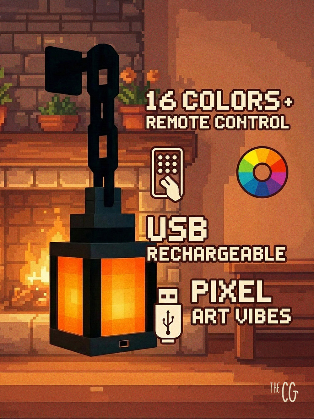 Minecraft Pixel Lantern