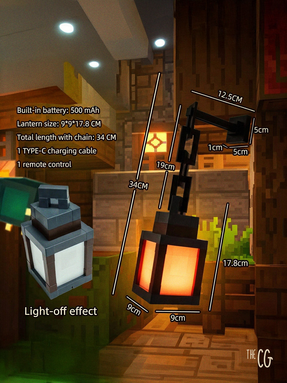 Minecraft Pixel Lantern